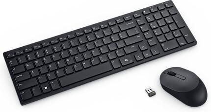 Dell KM555 toetsenbord Inclusief muis Universeel RF-draadloos + Bluetooth AZERTY Belgisch Zwart