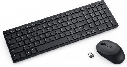 Dell KM555 toetsenbord Inclusief muis Universeel RF-draadloos + Bluetooth QWERTY US International Zwart