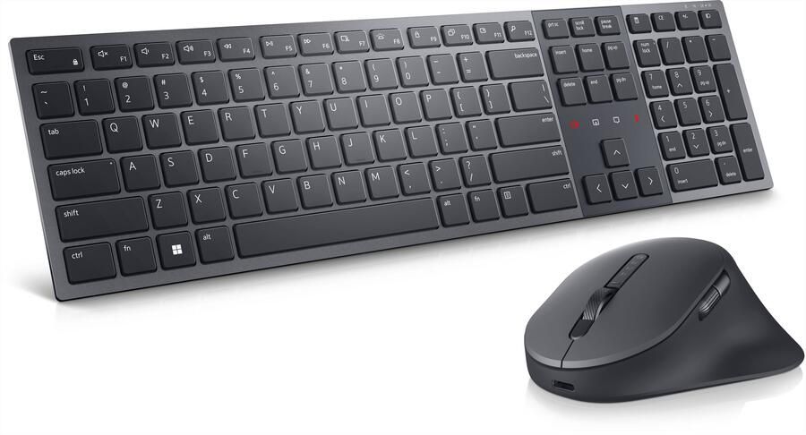 Dell KM900 toetsenbord Inclusief muis Kantoor RF-draadloos + Bluetooth QWERTY US International Grafiet