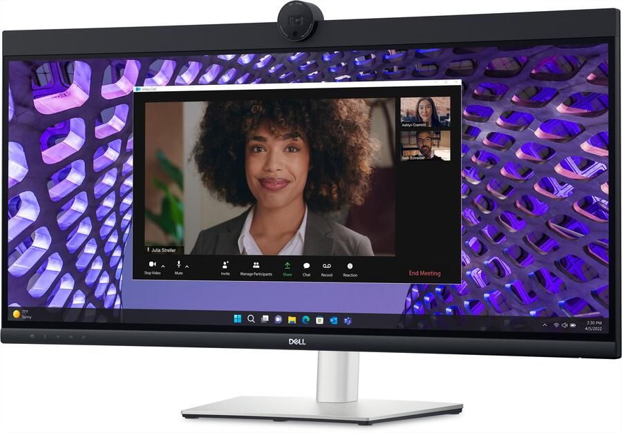 Dell P Series P3424WEB computer monitor 86 7 cm (34.1") 3440 x 1440 Pixels 4K Ultra HD LCD Zwart