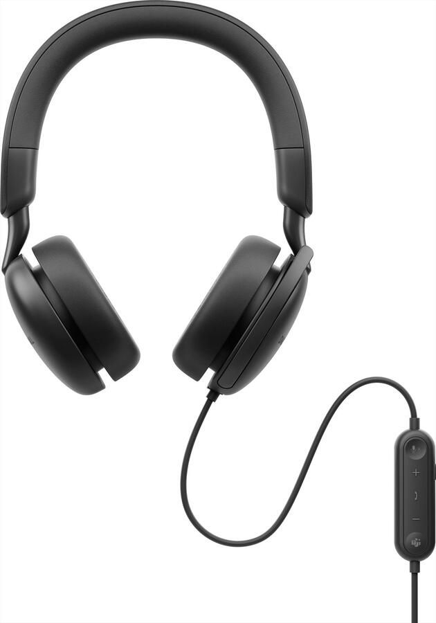 Dell WH5024 Headset Bedraad Hoofdband Oproepen muziek USB Type-C Zwart
