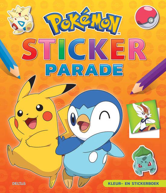 Deltas Kleur-en stickerboek PokÃ©mon Sticker Parade