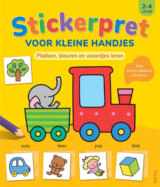 Deltas Stickerboek Stickerpret voor kleine handjes 2-4 jaar