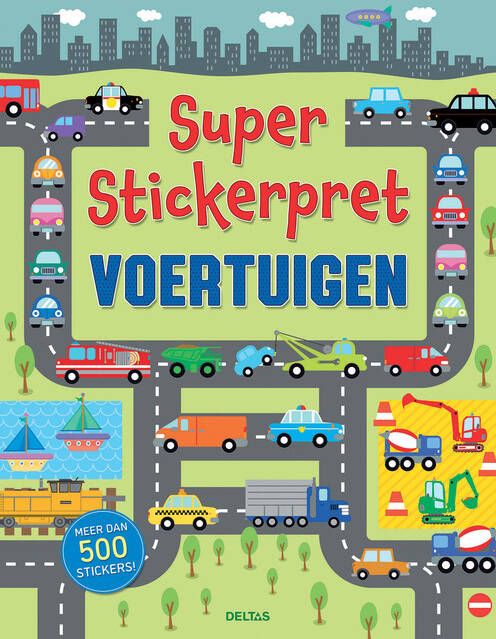 Deltas Stickerboek Super Stickerpret voertuigen