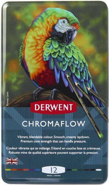 Derwent Kleurpotloden Chromaflow set Ã  12 kleuren