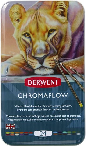 Derwent Kleurpotloden Chromaflow set Ã  24 kleuren
