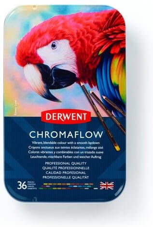 Derwent Kleurpotloden Chromaflow set Ã  36 kleuren