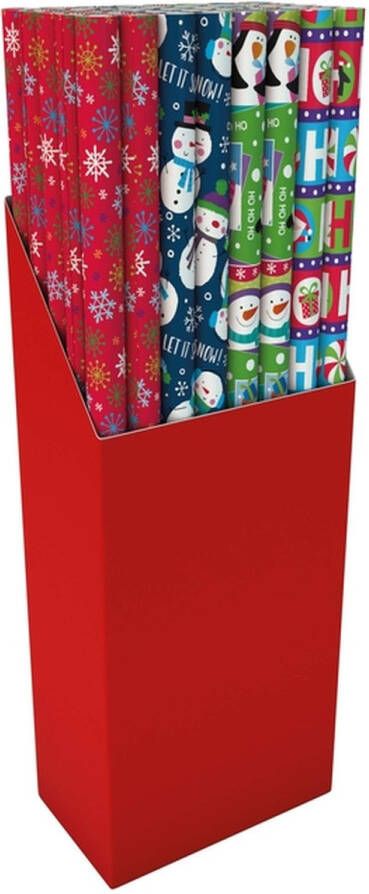 IG design Inpakpapier Design Group Kerst 300x100cm assorti