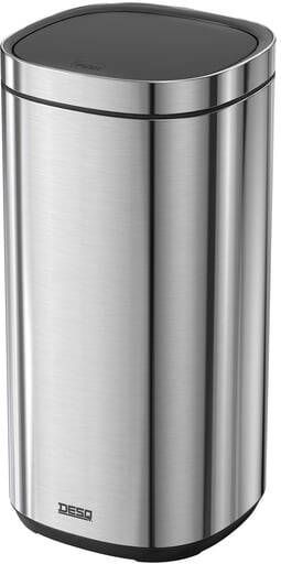 Desq Afvalbak Touch 30 liter RVS zilver
