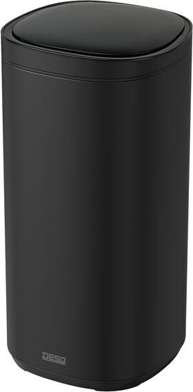 Desq Afvalbak Sensor 50 liter RVS zwart