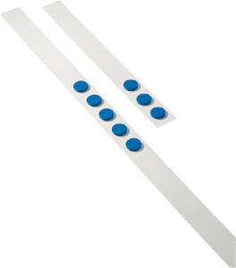 Dahle wandlijst lengte 1 m met 5 blauwe magneten diameter 32 mm