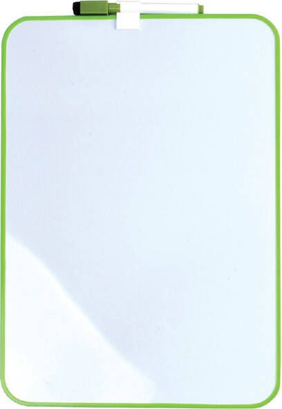Desq Whiteboard 24x34cm + marker groen profiel