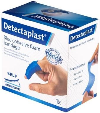 Detectaplast zelfklevend schuimverband ft 6 cm x 4 5 m op rol - Foto 2