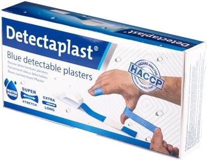 Detectaplast Waterafstotende blauwe pleister 180x20mm 100 stuks