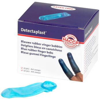 Detectaplast Vingerling 25stuks blauw