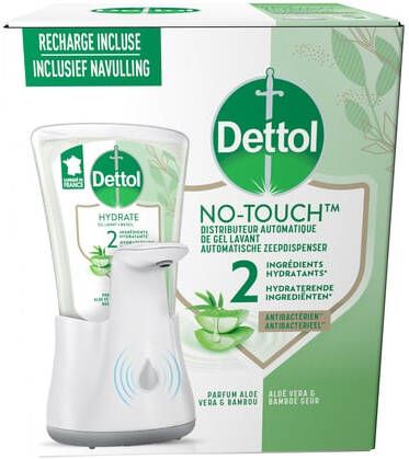 DETTOL Handzeepdispenser Hydrating No Touch Kit met zeep 250ml