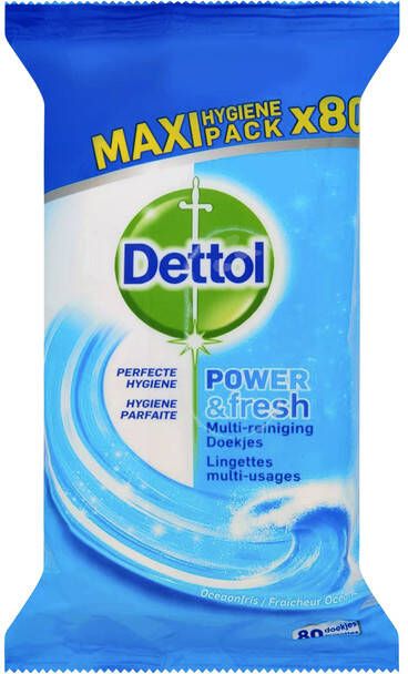 DETTOL Hygiënische doekjes Power&Fresh 80st