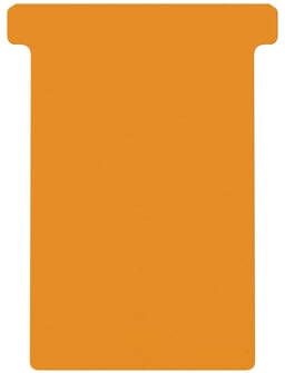 Djois T-kaart formaat 3 77mm oranje 100 stuks