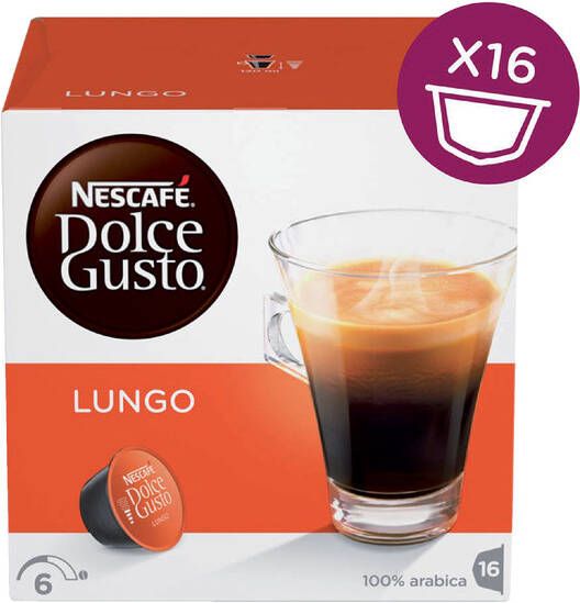 Nescafé Dolce Gusto koffiecapsules Lungo pak van 16 stuks - Foto 3
