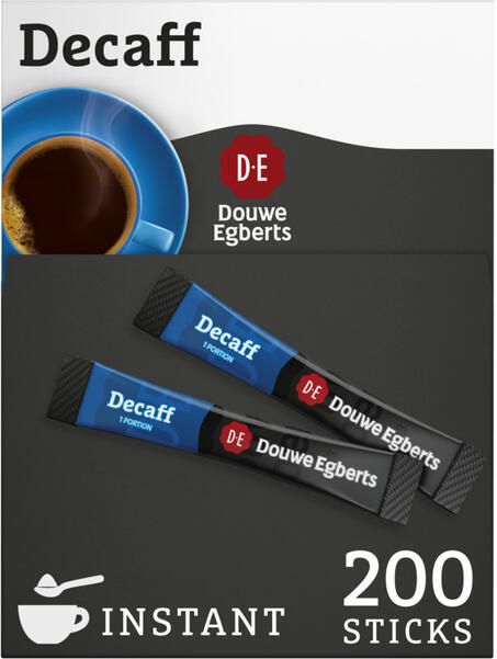 Douwe Egberts instant koffie Decaff 1 5 g doos van 200 stuks - Foto 2