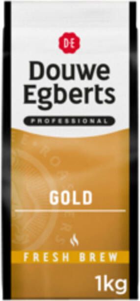 Douwe Egberts gemalen koffie voor automaten Gold fresh brew pak van 1 kg