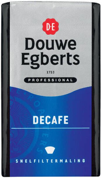 Douwe Egberts Koffie snelfiltermaling decafe 250gr
