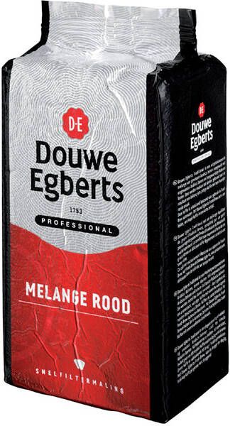 Douwe Egberts gemalen koffie Melange Rood standaard pak van 1 kg - Foto 2