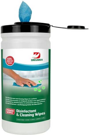 Dreumex Desinfectiedoekjes Disinfectant & Cleaning bus 170 stuks blauw