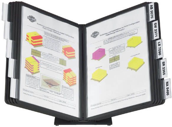 Durable VARIO paneeldrager Zwart Inclusief 10 display panelen - Foto 2