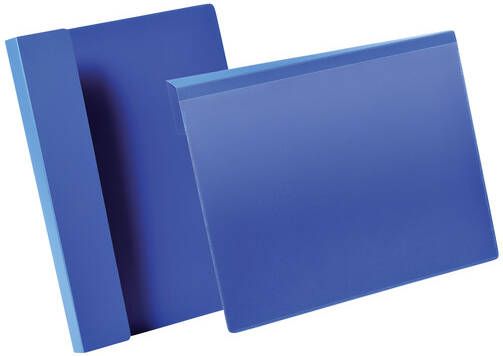 Durable documentenhouder met vouw voor ft A4 liggend blauw doos van 50 stuks