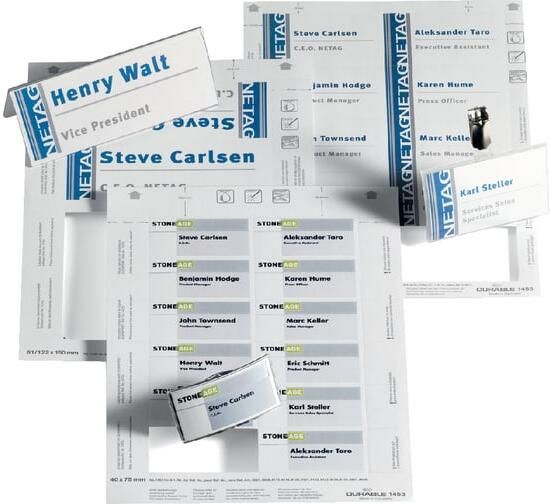 Durable Tafelnaambord 1459 kaarten 61 122x150mm 40 stuks