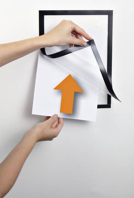 Durable Duraframe Wallpaper zelfklevend kader formaat A4 zwart - Foto 3