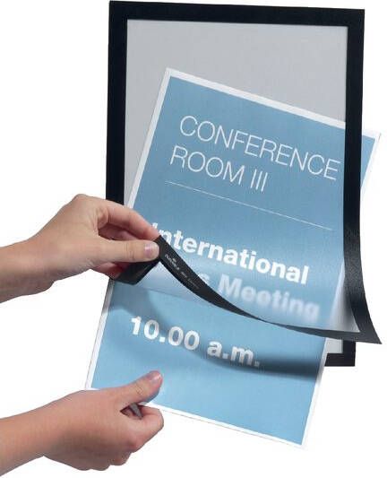 Durable Duraframe infokader A4 formaat Zwart Magnetische sluiting - Foto 2