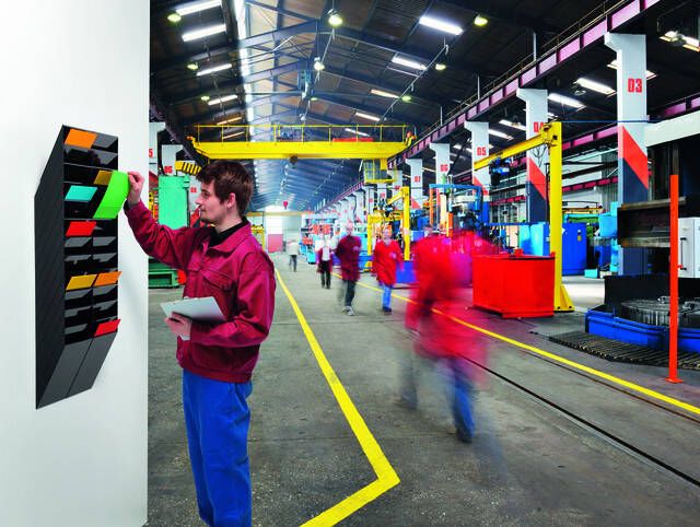 Durable Flexiboxx folderhouder 111 5 x 24 x 13 5 cm Zwart 12 staande A4 vakken - Foto 3