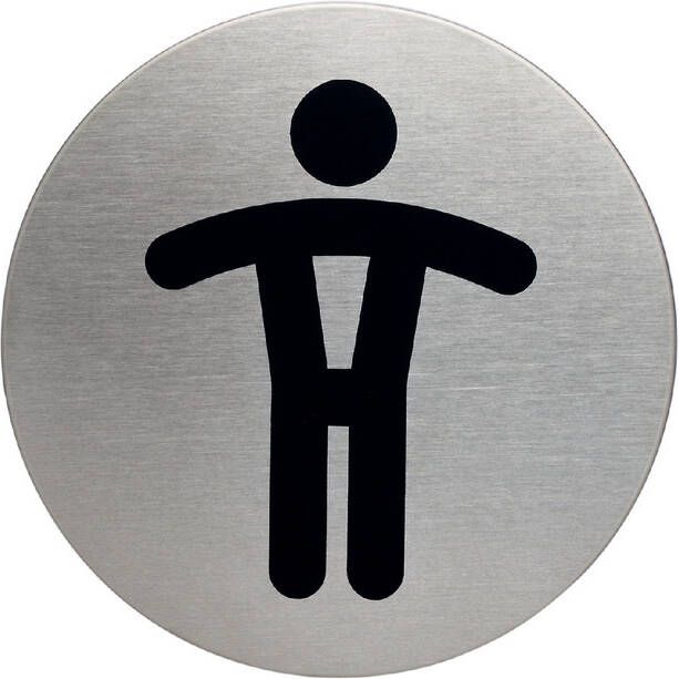 Durable Infobord pictogram 4905 wc heren rond 83Mm