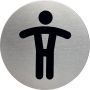 Durable Infobord pictogram 4905 wc heren rond 83Mm - Thumbnail 2