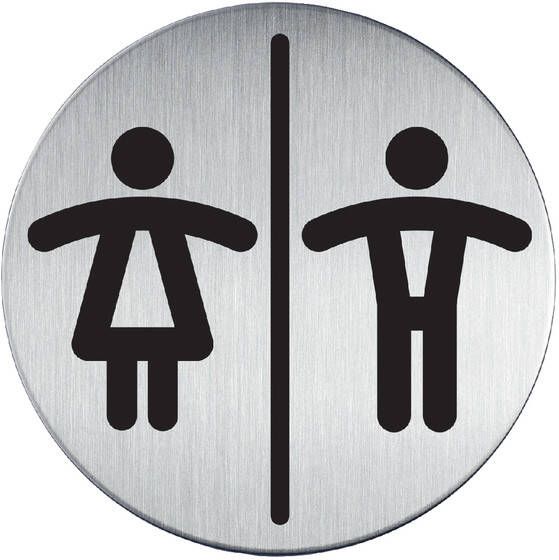 Durable Infobord pictogram 4920 toileten D H rond 83Mm