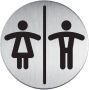 Durable Infobord pictogram 4920 toileten D H rond 83Mm - Thumbnail 1