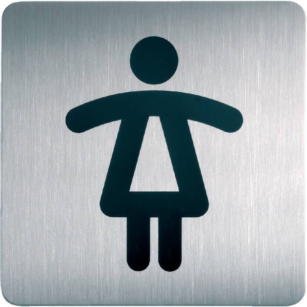 Durable Infobord pictogram 4956 vierkant wc dames 150mm