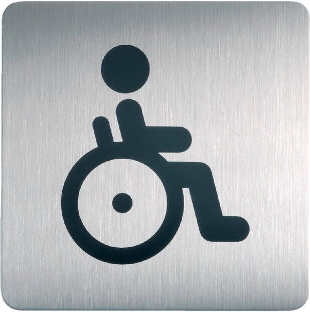 Durable Infobord pictogram 4959 vierkant WC invalide 150mm