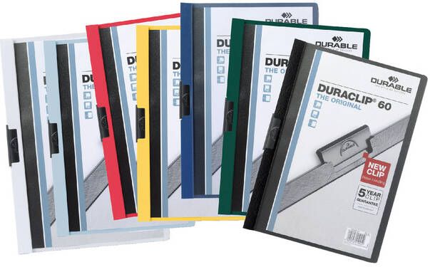 Durable Klemmap Duraclip A4 6mm 60 vellen wit - Foto 2