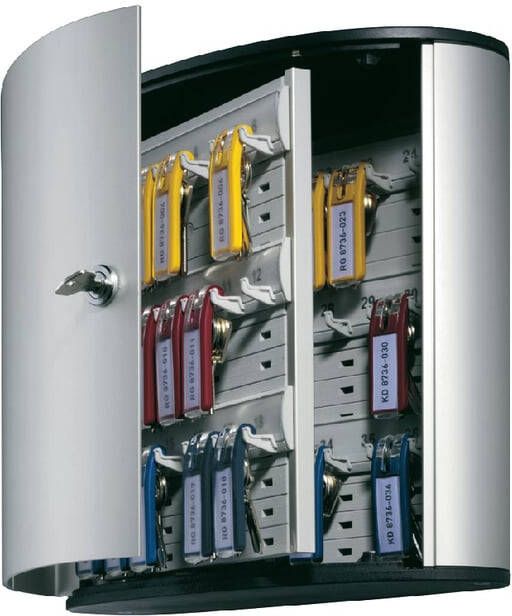 Durable sleutelkast Key Box voor 36 sleutelhangers ft 30 2 x 28 x 11 8 cm grijs