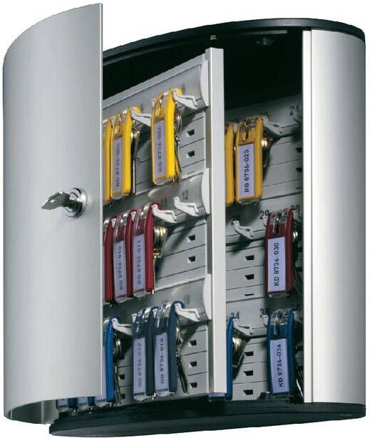 Durable sleutelkast Key Box voor 36 sleutelhangers ft 30 2 x 28 x 11 8 cm grijs