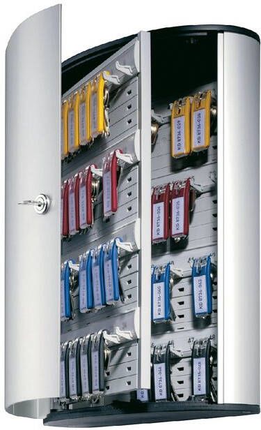 Durable Sleutelkast 1953 aluminium 54haken 302x400x118mm
