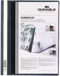 Durable Snelhechtamp Duraplus A4 donkerblauw