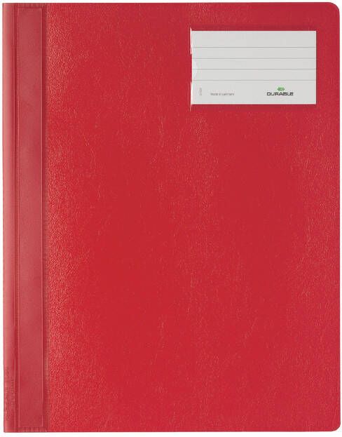 Durable Snelhechter A4 PVC etiketvenster rood