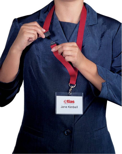 Durable Textielkoord 8137 met karabijnhaak donkerblauw