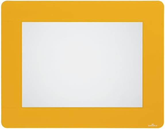Durable Vloersticker kader voor A4 documenten verwijderbaar geel 10 stuks