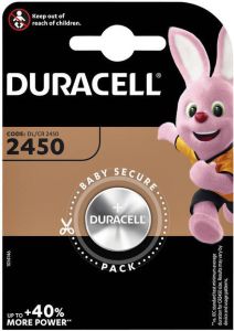 Duracell Batterij knoopcel 1xCR2450 lithiumÃ˜24mm 3V-540mAh