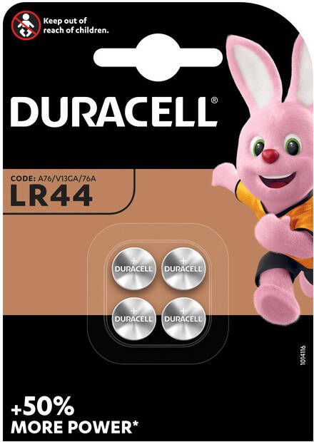 Duracell Batterij knoopcel 4xLR44 alkalineÃƒÆ Ã‹Å“11 6mm